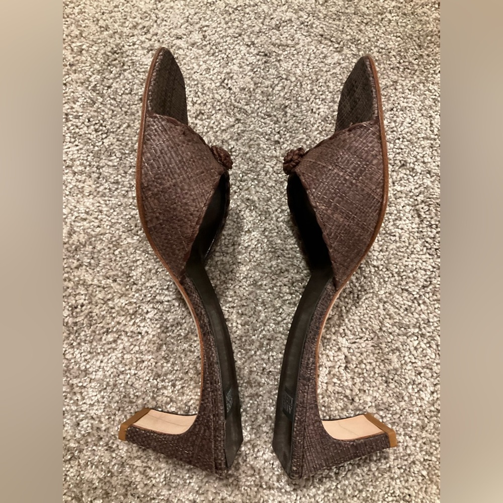Anne Klein Cosmo Raffia Sandal Size 10M - Picture 3 of 8